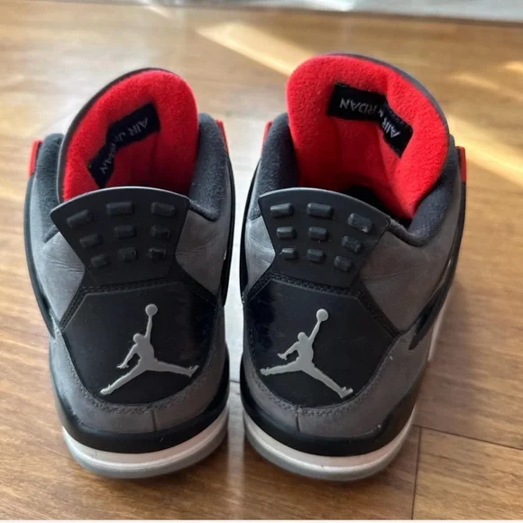 Men's Size 9 - Nike Air Jordan 4 Retro Dark Grey Infrared 23 Black DH6927061 - Picture 3 of 6